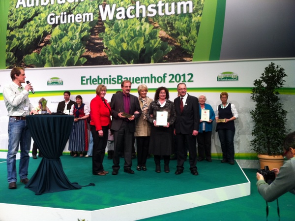 Auszeichnung des Kapellenhofs auf der Grünen Woche in Berlin 2012